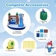 preview thumbnail 9 of 10, Costway 6-in-1 Winter Theme Snowman Inflatable Castle Kids Bounce - Multi-colored - See Details