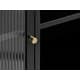 preview thumbnail 17 of 27, Rye Studio Brianne Modern Metal & Glass 3-Door Sideboard