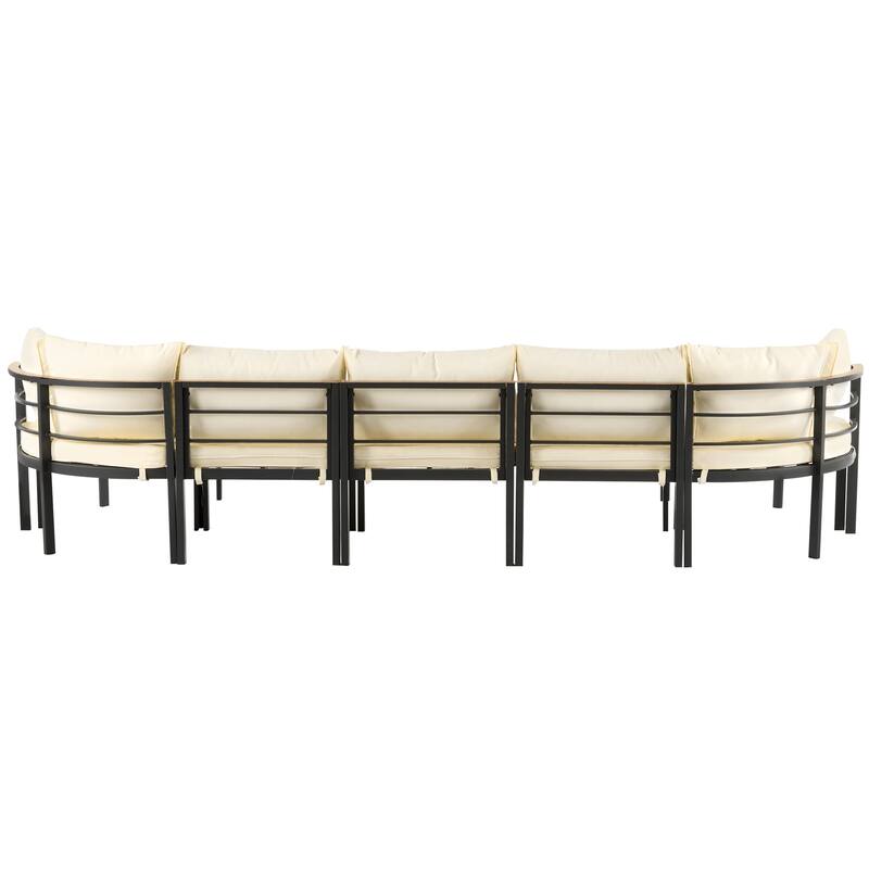 Modern Outdoor Sectional Sofa Set Patio Seating Group,Conversation Set with Cushions for Patio,Backyard,Garden