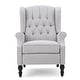 preview thumbnail 21 of 42, Walter Tufted Fabric Wingback Recliner Club Chair by Christopher Knight Home