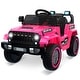 preview thumbnail 13 of 22, Kids Ride On Truck Car, 12V Battery Powered Electric Vehicle w/Remote Control Pink