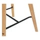 preview thumbnail 7 of 5, Aurelle Home Natina Modern Wood and Leather Counter Stool