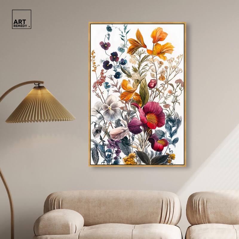 Iris Indigo II Canvas by Art Remedy
