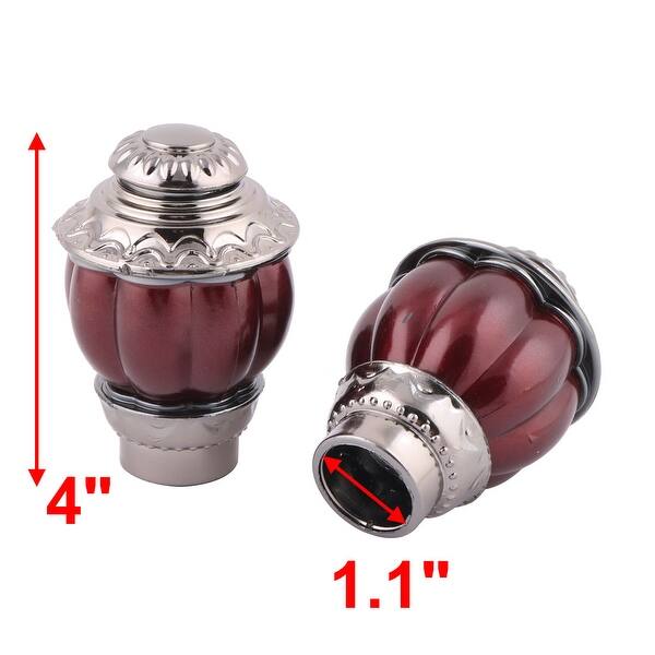 Shop Family Curtain Drapery Window Rod Ends Cap Finials Burgundy