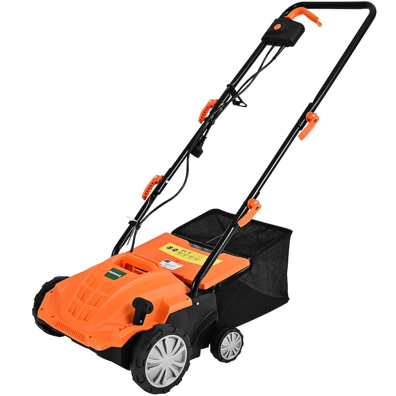 IronMax 12Amp Corded Scarifier 13" Electric Lawn Dethatcher - See Details - Orange