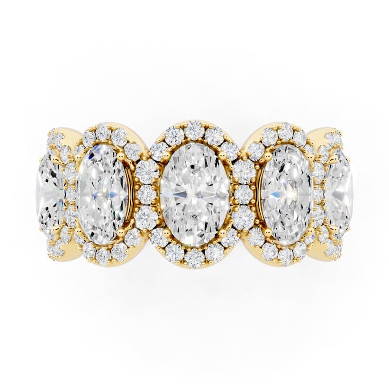 Auriya 14k Gold 2 1/2ctw Lab Grown Diamond Anniversary Ring (E-F VS)