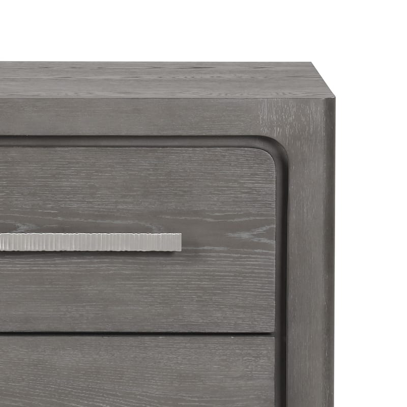 Furniture of America Sorelle Modern Solid Wood Nightstand with USB Ports