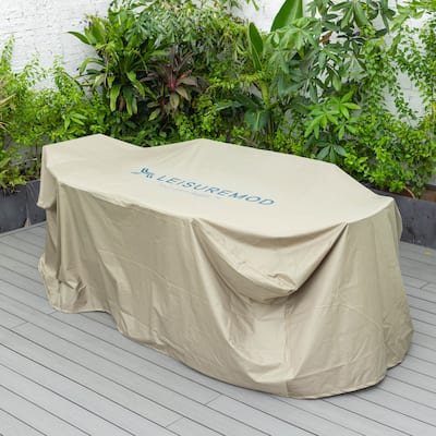 LeisureMod Chelsea Outdoor Rain Cover for 63" & 87" Patio Dining Set - Durable Furniture Cover