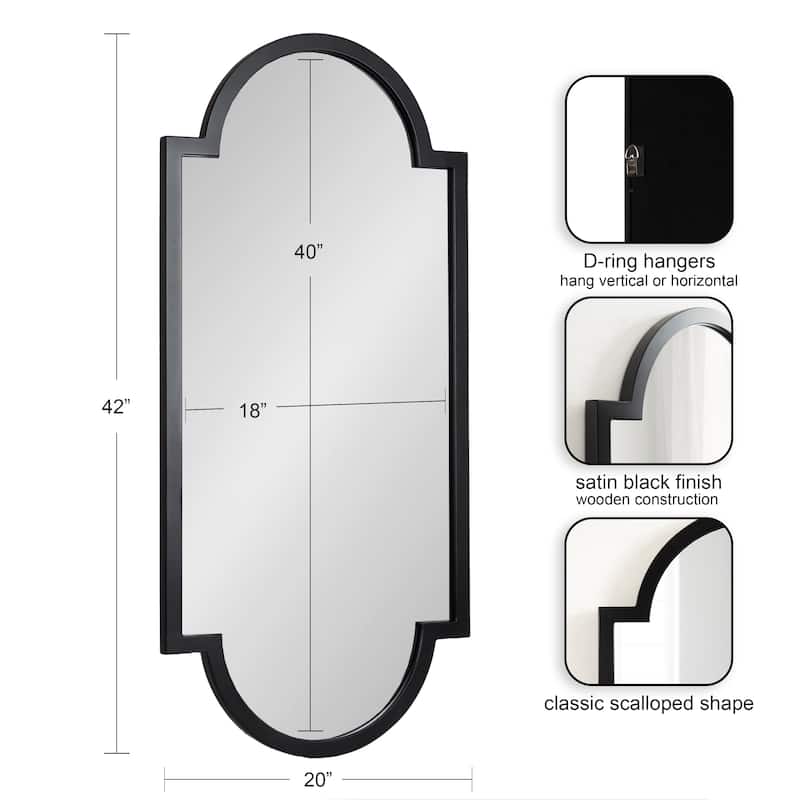 Kate and Laurel Jovie Decorative Wall Mirror - 20x42