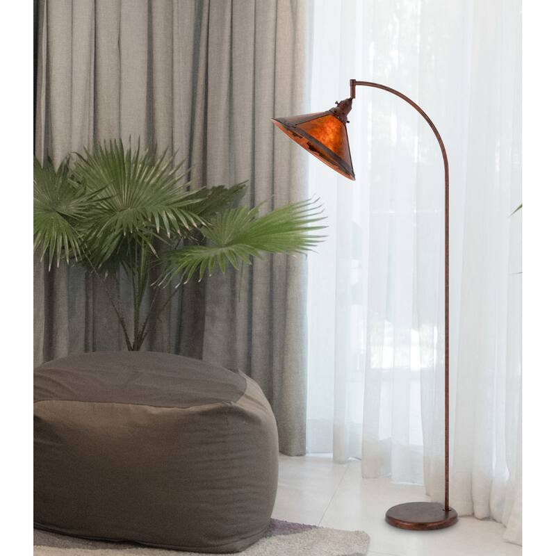 65-Inch Traditional Floor Lamp with Empire Shade for Living Room - 15” x 23” x 65”