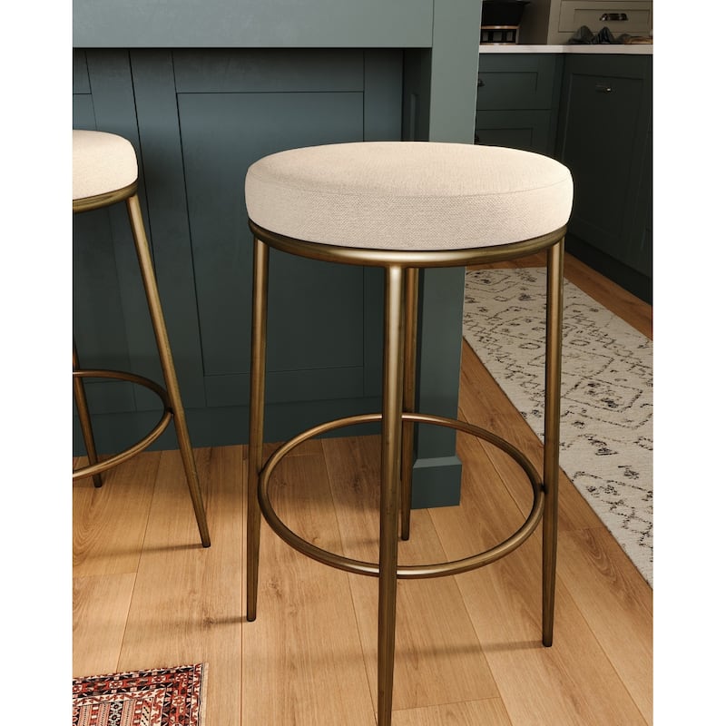 Maven Lane Stella Metal Kitchen Dining Stool