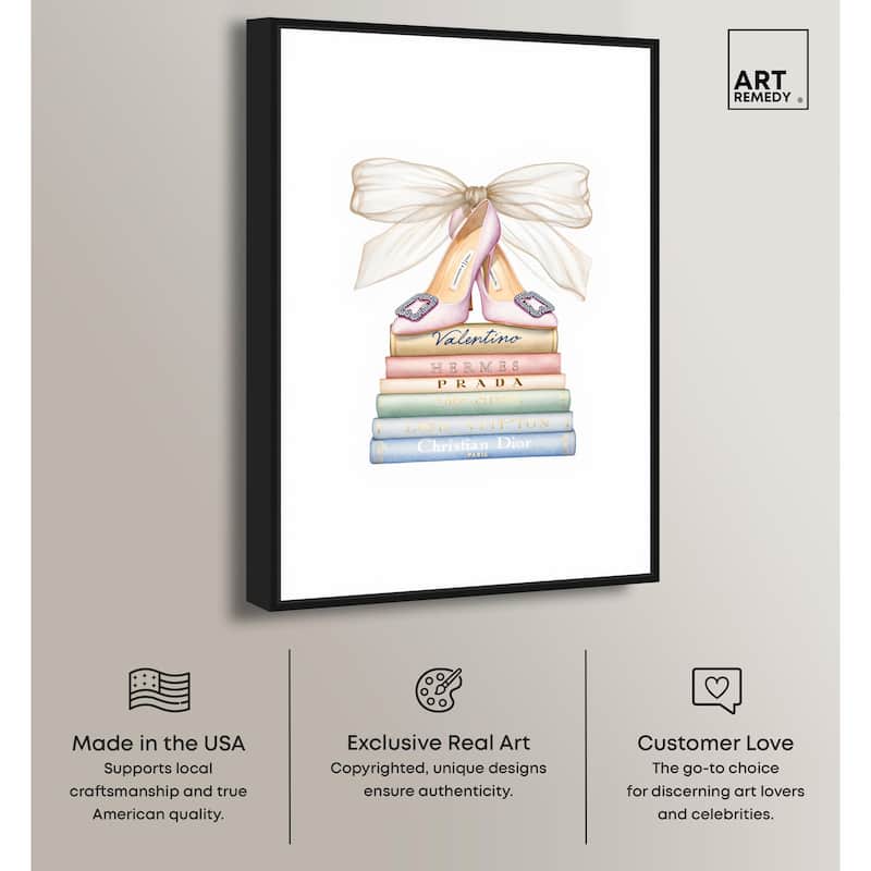 Bibliotheca Belle Canvas by Art Remedy