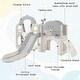 preview thumbnail 4 of 43, Toddler Slide and Swing Set 7 in 1, Kids Playground Climber Slide Playset with Basketball Hoop Freestanding Combination