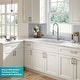 preview thumbnail 32 of 33, KRAUS Quarza Granite 33 inch 60/40 Undermount Drop-in Kitchen Sink