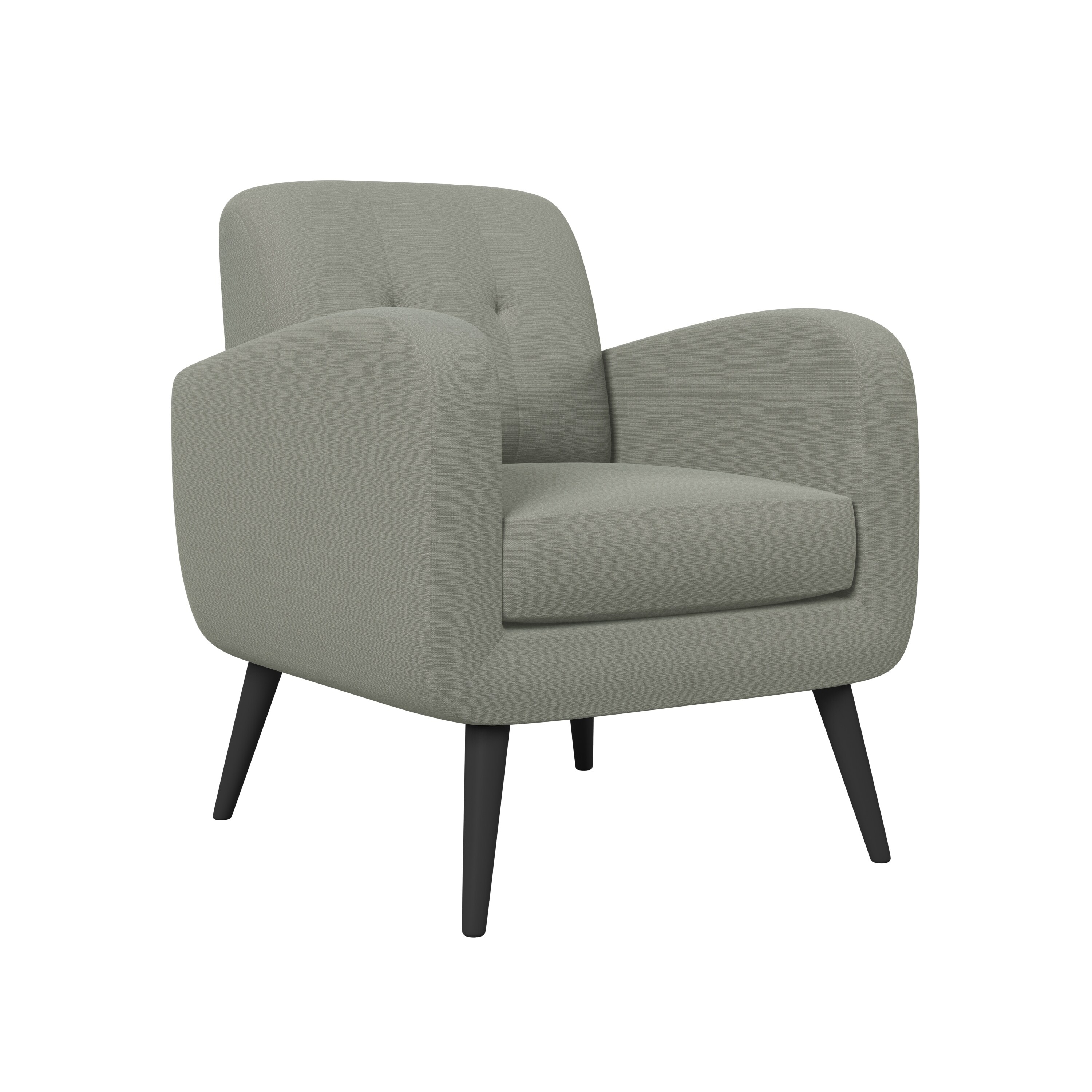 Carson Carrington Keflavik Mid century Dove Grey Linen Arm Chair Bed Bath Beyond 20543771