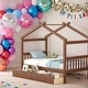 preview thumbnail 14 of 41, Twin Size Wooden House Bed with Drawers
