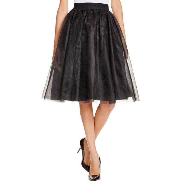 Aqua Womens A-Line Skirt Tulle Stretch