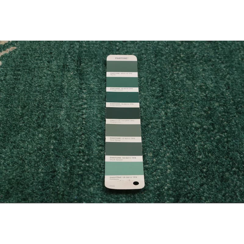 ECARPETGALLERY Hand-knotted Jules Serapi Dark Green Wool Rug - 4'11 x 6'10