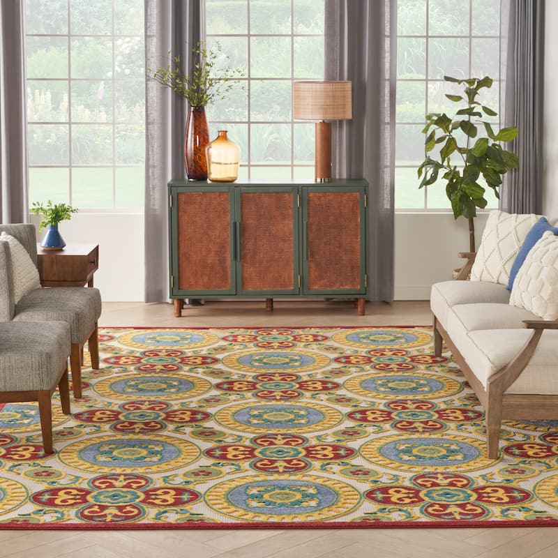 Nourison Aloha Indoor/outdoor Geometric Area Rug