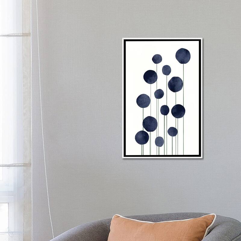 iCanvas "Water Flowers" by Kubistika Framed Canvas Print