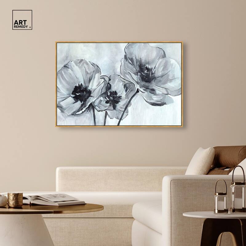 Flower Impressions Canvas by Art Remedy