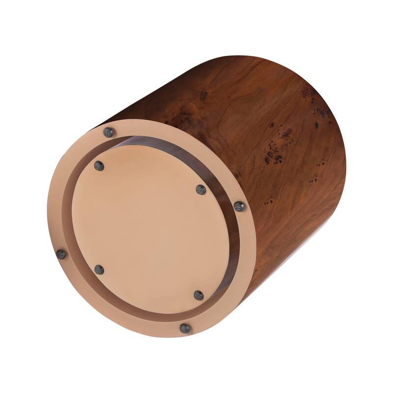 Christopher Knight Home - Mollet Modern 2-Piece Nesting Side End Table Set with Cylindrical Silhouette, Versatile Indoor Use