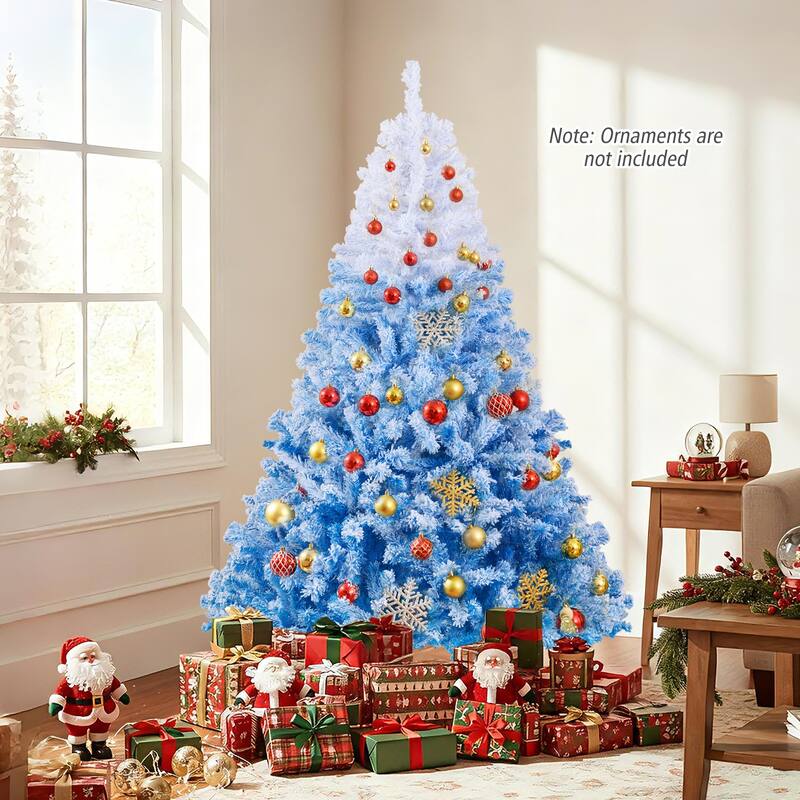 Costway 5/6/7/8 FT Artificial Christmas Tree with 180/250/350/470 Warm - See Details