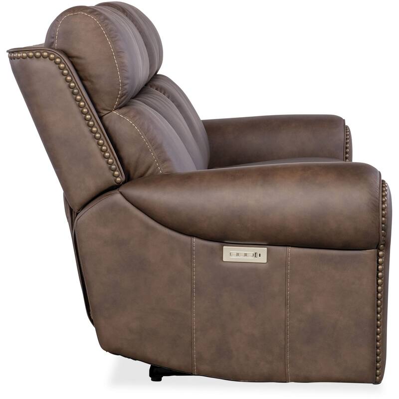 Hooker Furniture SS635-PHZL3 Duncan 91" Wide Leather Standard with