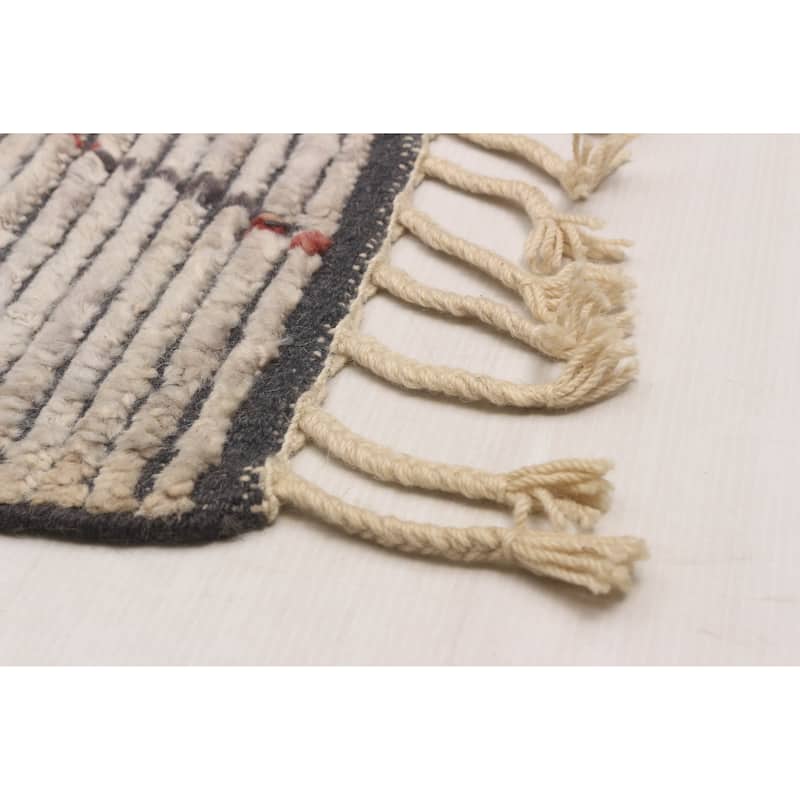 ECARPETGALLERY Hand-knotted Tangier Ivory Wool Rug - 6'10 x 10'0