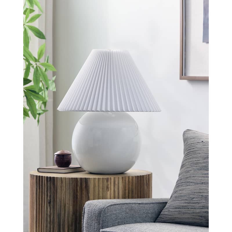 Livabliss Stellar Traditional Accent Table Lamp - White