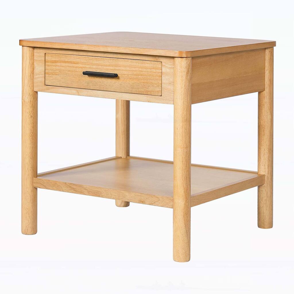 End Table with a Single Drawer,Ideal for Multiple Living Spaces