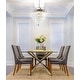 preview thumbnail 2 of 48, Gaines Crystal LED Chandelier, Polished Nickel/Clear by JONATHAN Y