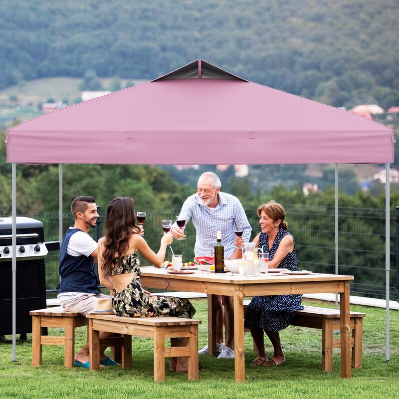 Costway 10 X 10 FT 1-Person Setup Pop up Canopy Tent with 1-Push - See Details