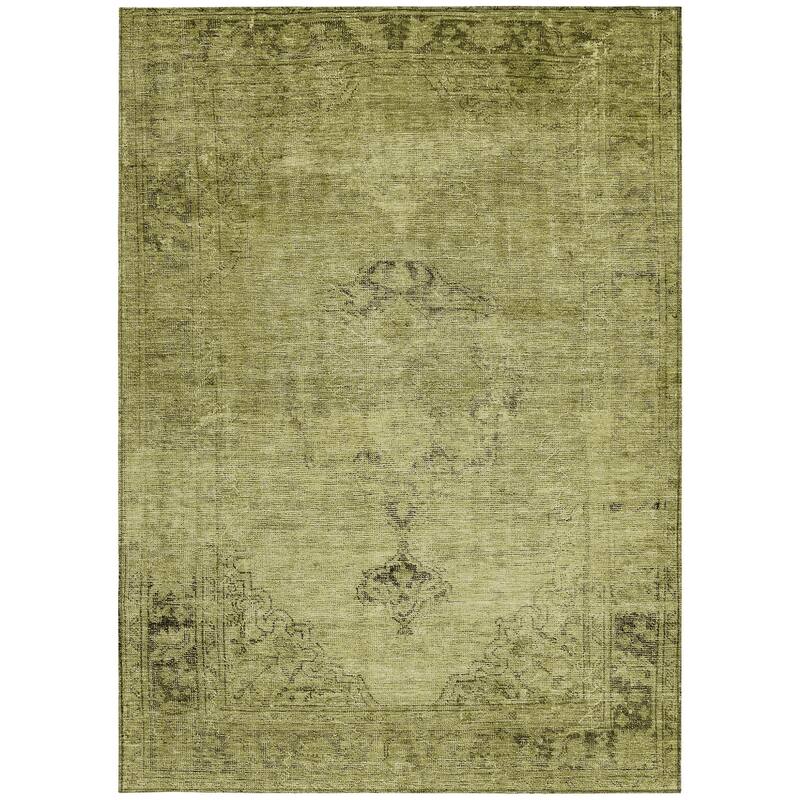 HomeRoots Oriental Traditional Rectangle Outdoor Rug