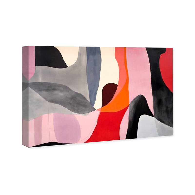 Wynwood Studio Canvas Abstract Ballet Stage Pink and Modern & Contemporary Wall Art Canvas Print