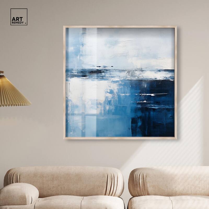 Layers of Blue Shadowbox by Art Remedy