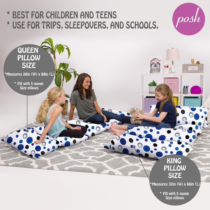 Kids Floor Pillow Cover,Premium Cushion and Lounger Covers for Pillows