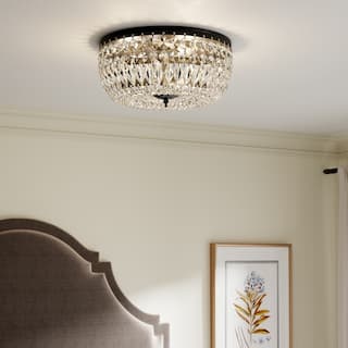 Maxax Steel Crystal Flush Mount