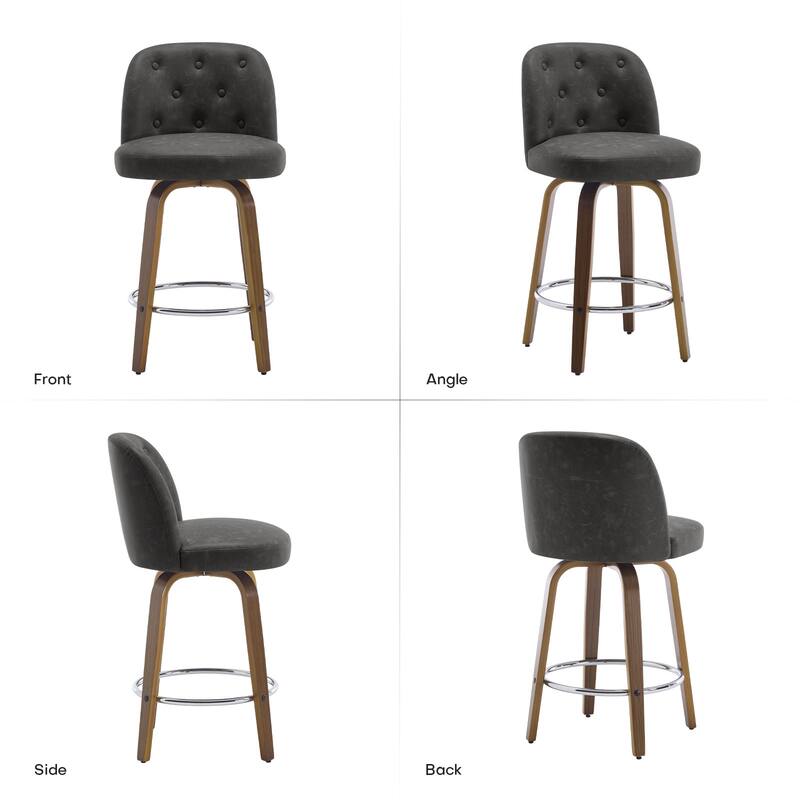 26"/29" Swivel Bar Stools/ Counter Stool with Bentwood Legs