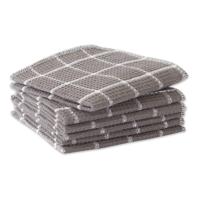 DII Black Buffalo Check Scrubber Dishcloth Set of 6
