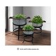 preview thumbnail 8 of 8, 3 Piece Round Tub Metal Planter Set with Stand in Galvanized - 51.5 H x 38 W x 54.5 L Inches