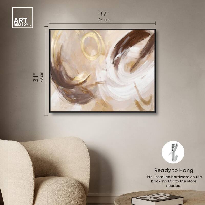 Dreamy Swirls II Canvas by Art Remedy