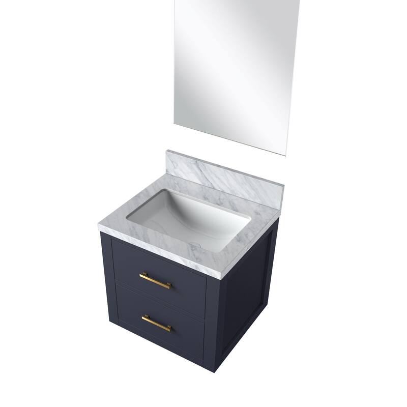 Castor Bath Vanity with Acrylic Top, Sink and Mirror