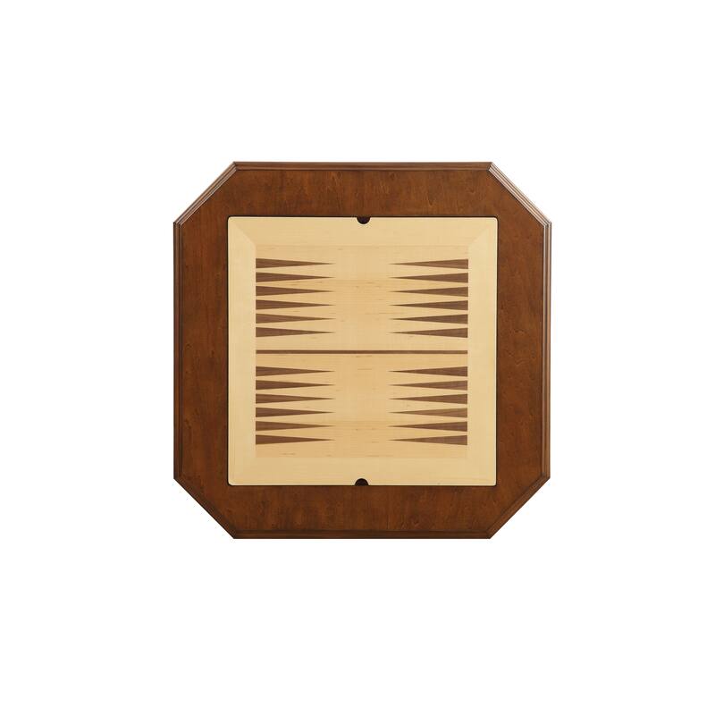Bishop Cherry Finish Reversible Chess Checker Game Table w/Game Tray (Chess Fingures Not Included)