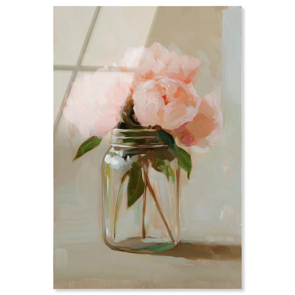Jar of Petals Acrylic by Art Remedy, Ready to Hang
