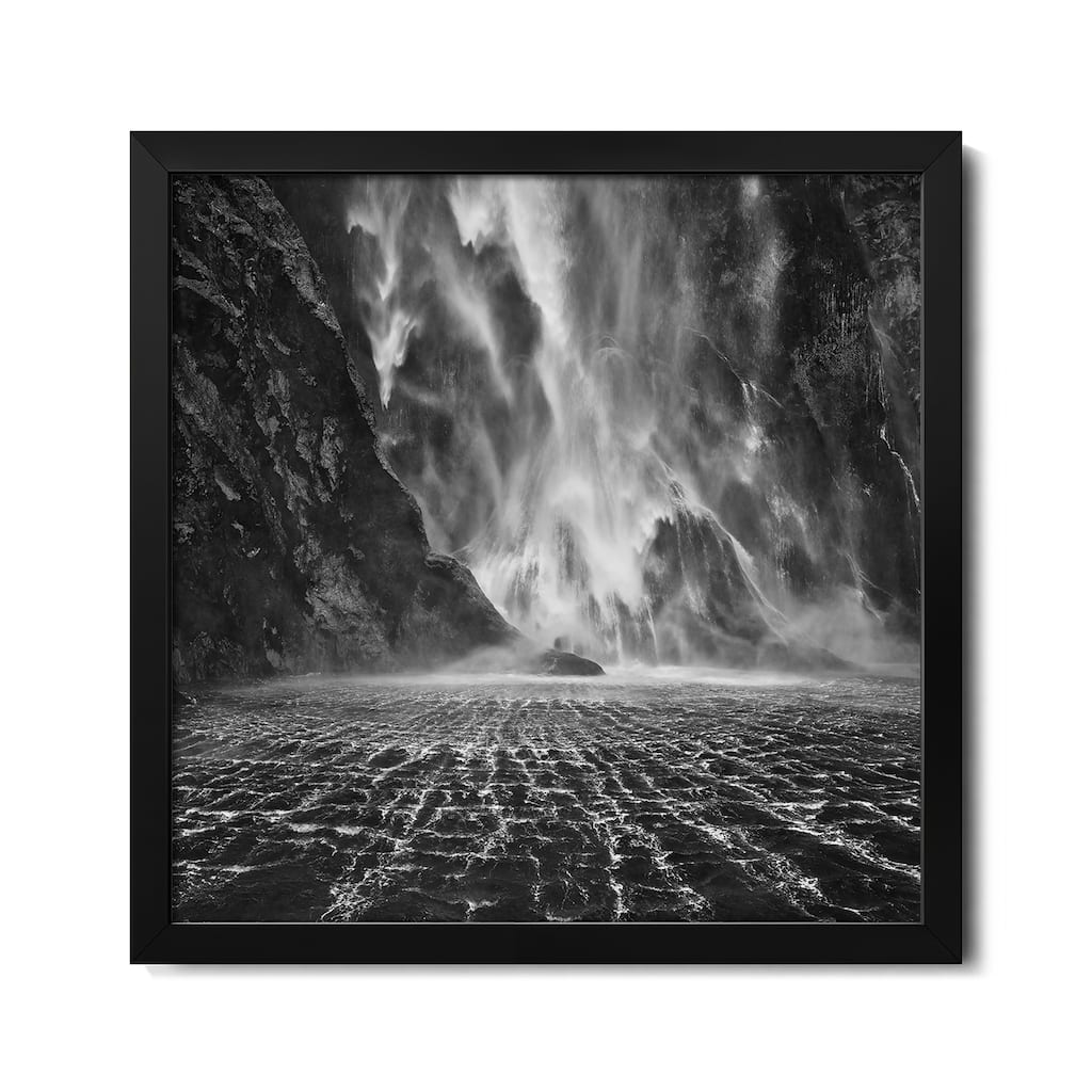Stirling Falls, Milford Sound, South Island, New Zealand Premium Framed Poster by Yan Zhang
