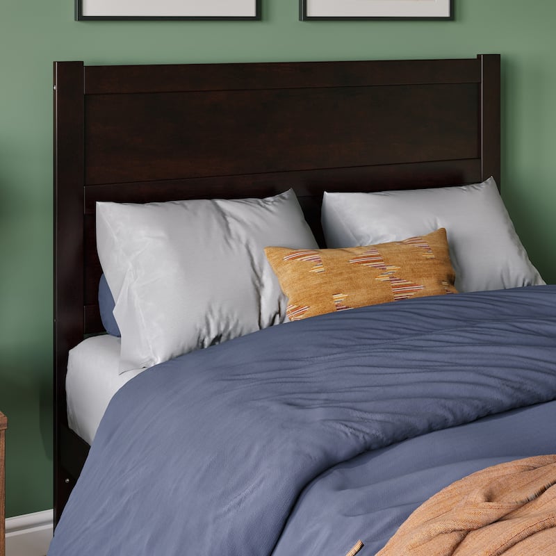 AFI NoHo Modern Panel Wood Headboard - Espresso - Full