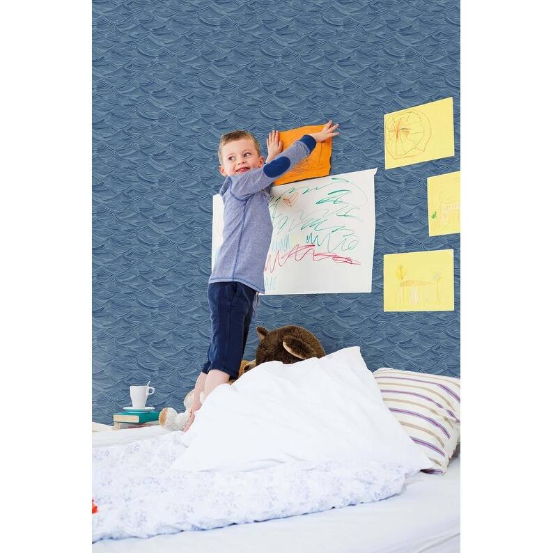 Seabrook Designs Day Dreamers Calm Seas Unpasted Wallpaper