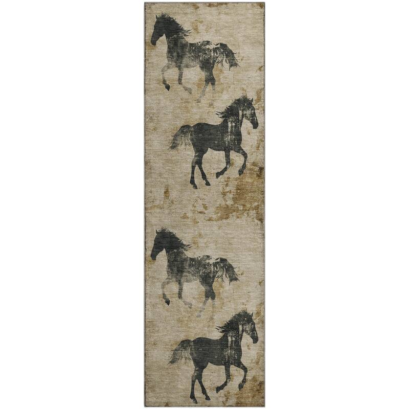 Premium Washable Super Two Horses Mayfield Rug