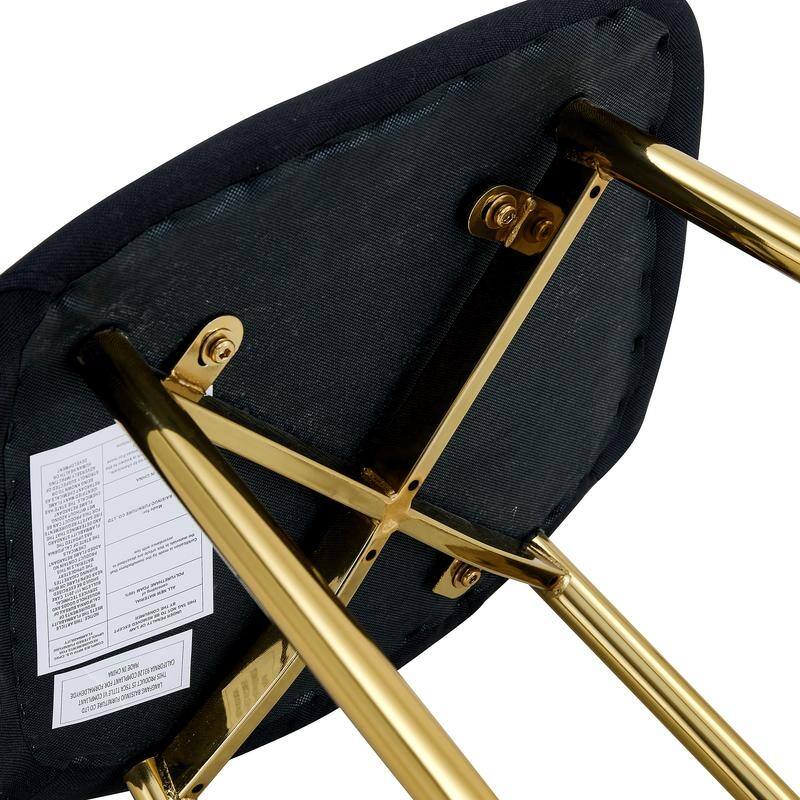 Set of 4 Luxury Dining Chairs – High-Resilience Linen-Cotton Upholstery with Sleek Metal Legs for Timeless Elegance‌